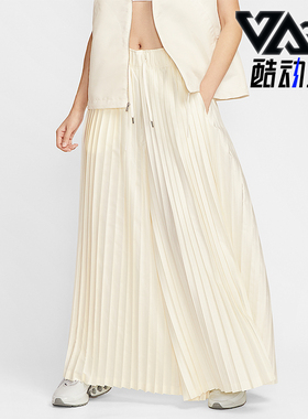 Nike/耐克正品2025女士休闲宽松简约中腰褶裥系带长裤HJ0521-133