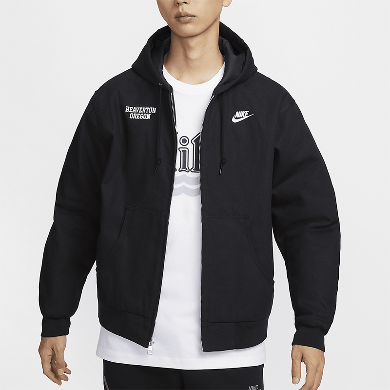 耐克男士运动休闲保暖连帽外套