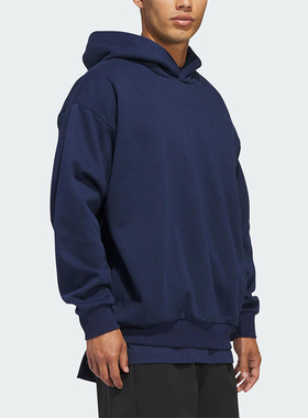 Adidas/阿迪达斯正品2025冬季款男女日常连帽套头运动卫衣KB7550