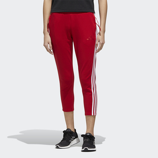 运动九分裤 Adidas 女士舒适透气针织经典 阿迪达斯正品 GP6399 新款