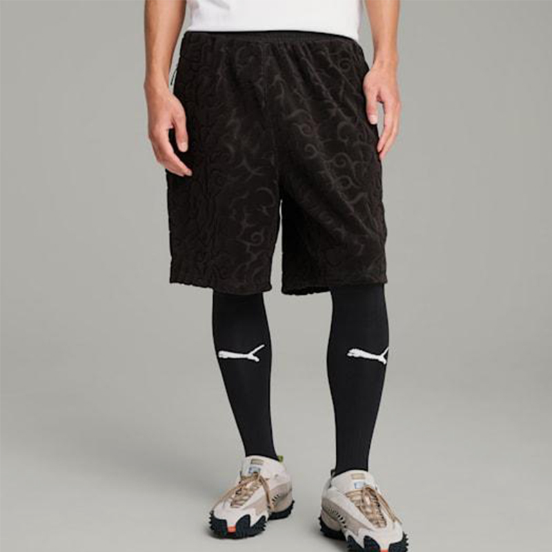Puma/彪马正品2025夏季款男女宽松满印透气休闲短裤631617-01