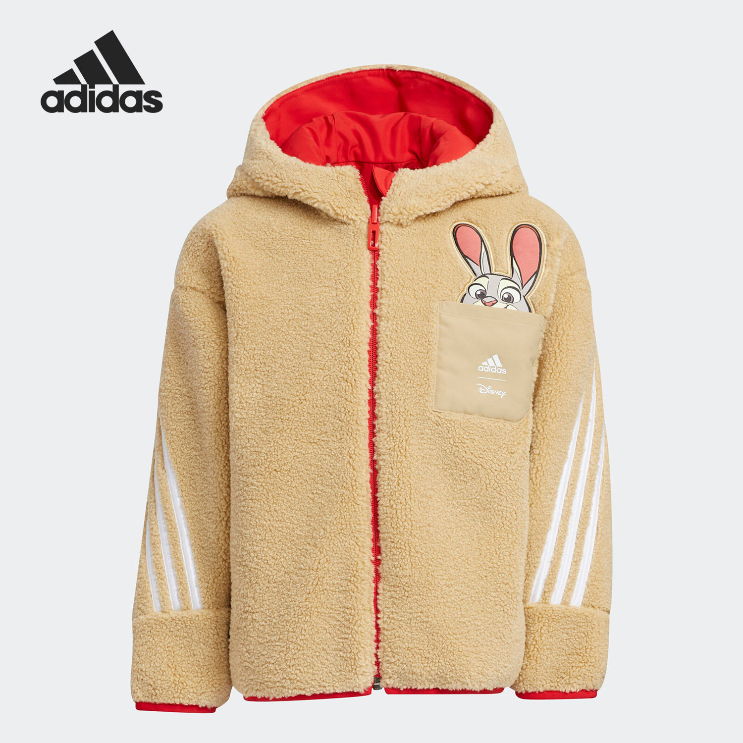 Adidas/阿迪达斯正品冬季新款小童仿羊羔绒双面穿外套IB7755,童装/婴儿装/亲子装,普通外套,淘宝优惠券,粉丝福利购,淘宝优惠卷