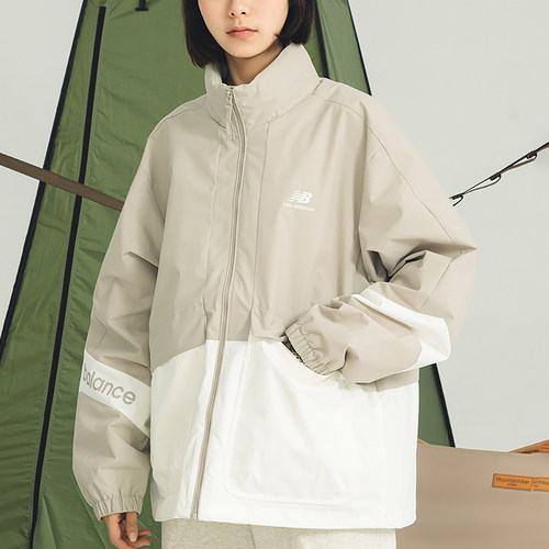 New Balance/NB正品户外男女同款简约训练夹克外套5AD12103-LBE
