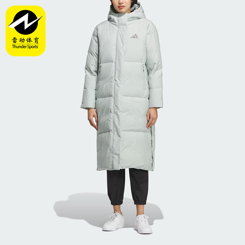 Adidas/阿迪达斯正品W PUFF L DOWN女士保暖长款运动羽绒服KC5949