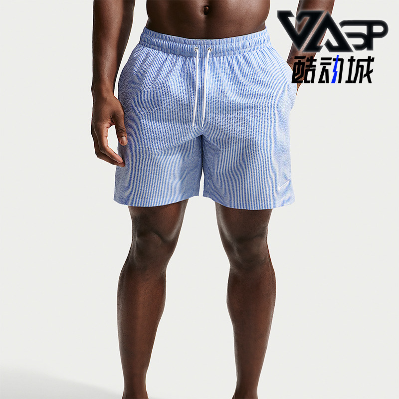 Nike/耐克正品Swim Breaker男士刺绣休闲沙滩系带短裤IQ7742-452