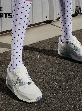 Nike/耐克正品Air Max 90女士低帮气垫减震耐磨跑步鞋FN6948-100