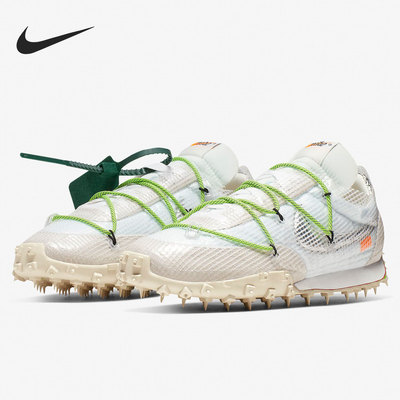 Nike/耐克正品x OFF WHITE 联名女子休闲运动跑步钉鞋 CD8180-100