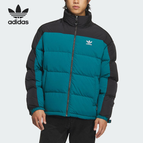 Adidas/阿迪达斯正品三叶草男士梭织运动保暖羽绒服KS6082