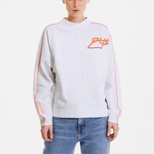 运动女士简约印花针织透气宽松休闲卫衣套头衫 Puma 彪马正品