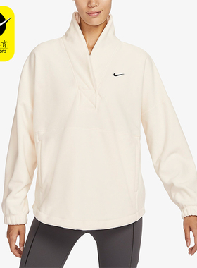 Nike/耐克正品ThermaFIT One女士宽松保暖经典运动卫衣FB5643-110