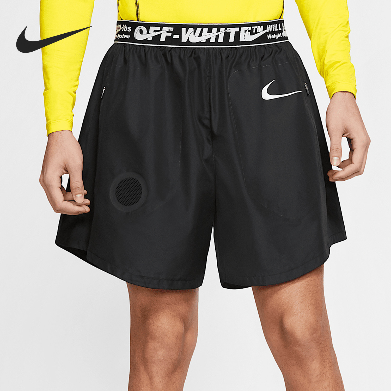 Nike/耐克正品x Off-White男士梭织训练跑步短裤CN5557-010,运动服/休闲服装,运动中长裤／短裤,淘宝优惠券,粉丝福利购,淘宝优惠卷