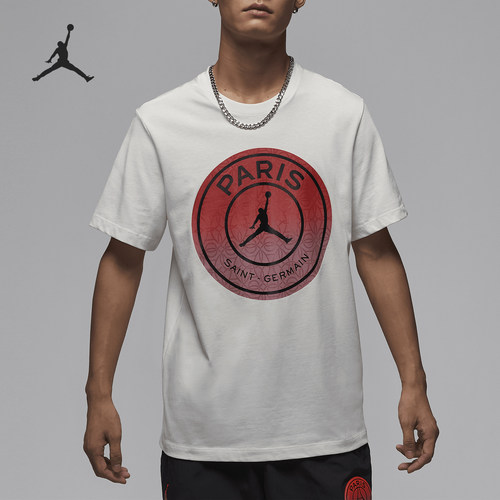 Nike/耐克正品JORDAN巴黎圣日耳曼男士时尚短袖T恤FV7729-133