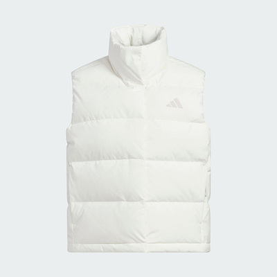 Adidas/阿迪达斯正品2025秋冬款女士休闲简约立领羽绒马甲KQ5533