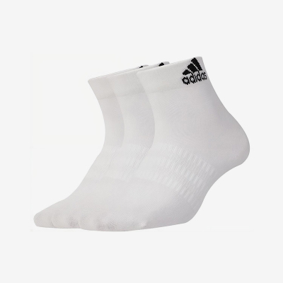 Adidas/阿迪达斯正品LIGHT ANK 3PP男女运动经典针织中筒袜DZ9435