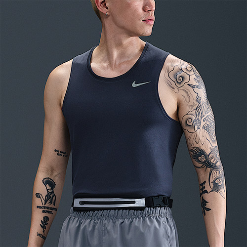 Nike/耐克正品2025男士训练圆领套头透气跑步背心T恤DV9322-437