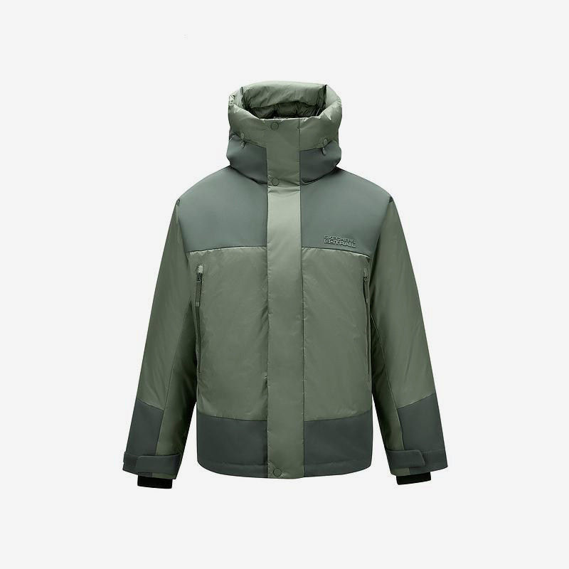 Skechers/斯凯奇正品冬季款男士日常简约梭织短款羽绒服L424M001