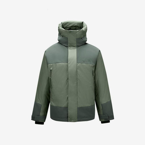Skechers/斯凯奇正品冬季款男士日常简约梭织短款羽绒服L424M001