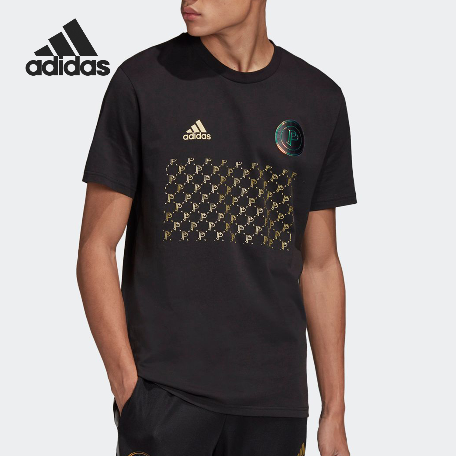 Adidas/阿迪达斯正品博格巴足球男子运动训练短袖T恤FI0714