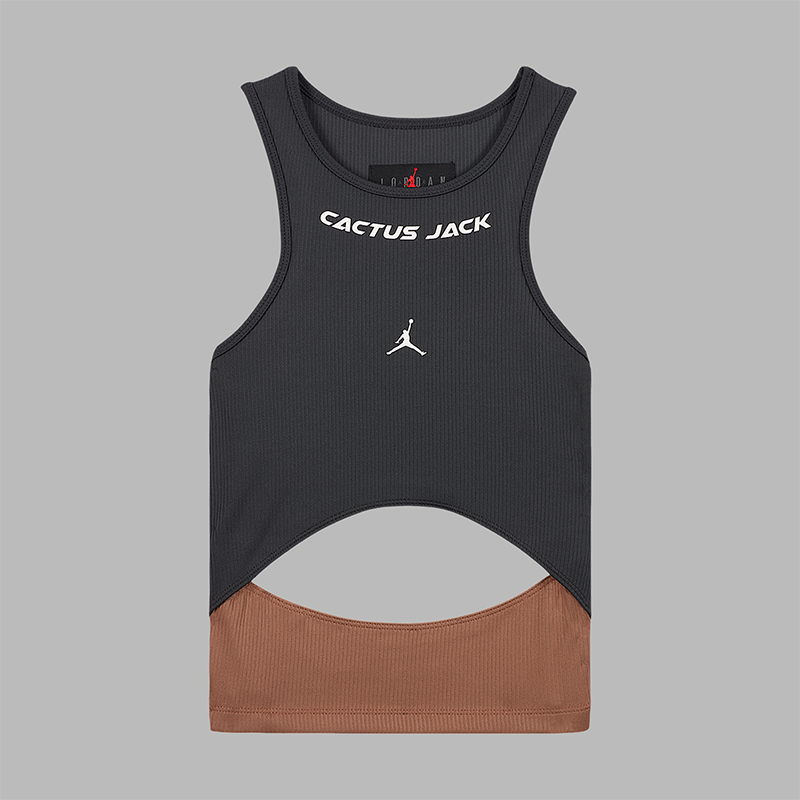 Nike/耐克正品2025 JORDAN女士印花无袖运动圆领T恤DX6172-070