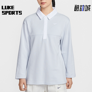T恤IF0358 Nike 翻领套头长袖 Sportswear女士运动经典 043 耐克正品