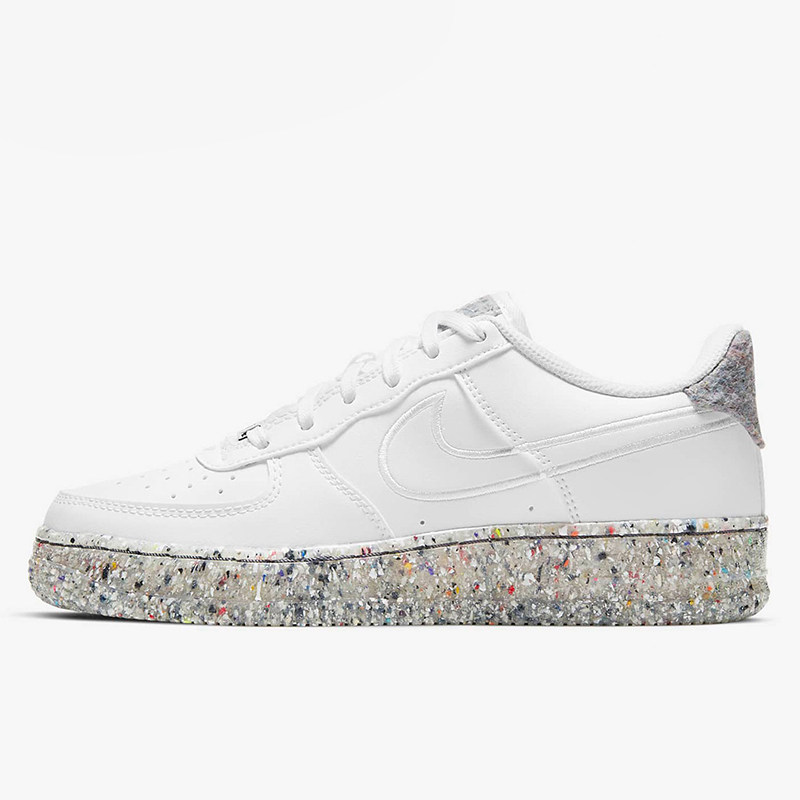 Nike/耐克正品AIR FORCE 1 GS女子大童低帮防滑板鞋DB2813-100