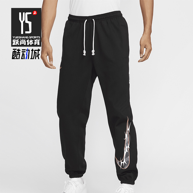 耐克男士印花休闲运动束脚长裤