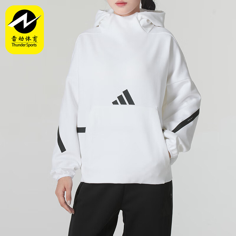 阿迪达斯正品女士款宽松休闲卫衣