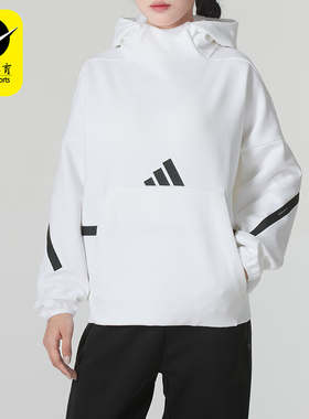 Adidas/阿迪达斯正品W Z.N.E. OH HD 女士休闲简约宽松卫衣JI7553