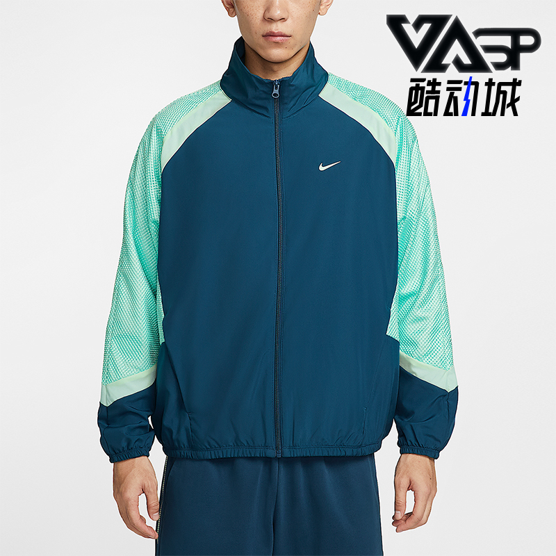 Nike/耐克正品Icon男士运动梭织薄绒复古宽松夹克外套HV3364-415