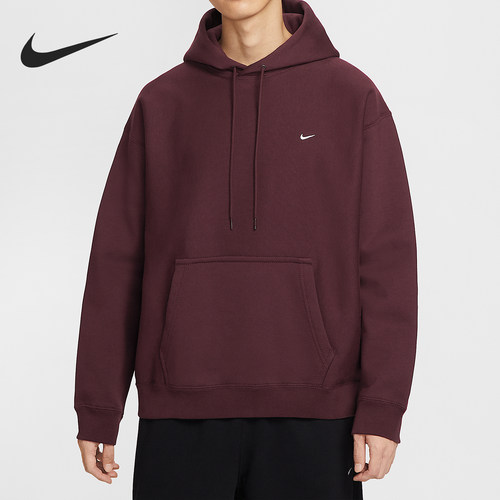 Nike/耐克正品Solo Swoosh男士针织复古加绒卫衣HV1083-652