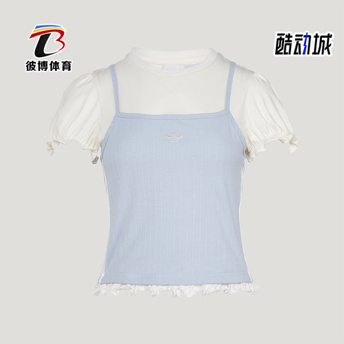 Adidas/阿迪达斯正品三叶草女士日常休闲经典运动短袖T恤KY3298