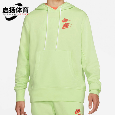 Nike/耐克正品新款男士字母印花休闲运动针织套头卫衣DA0932-383