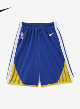 Nike/耐克正品当季新款小童金州勇士队运动短裤HJ7742-495