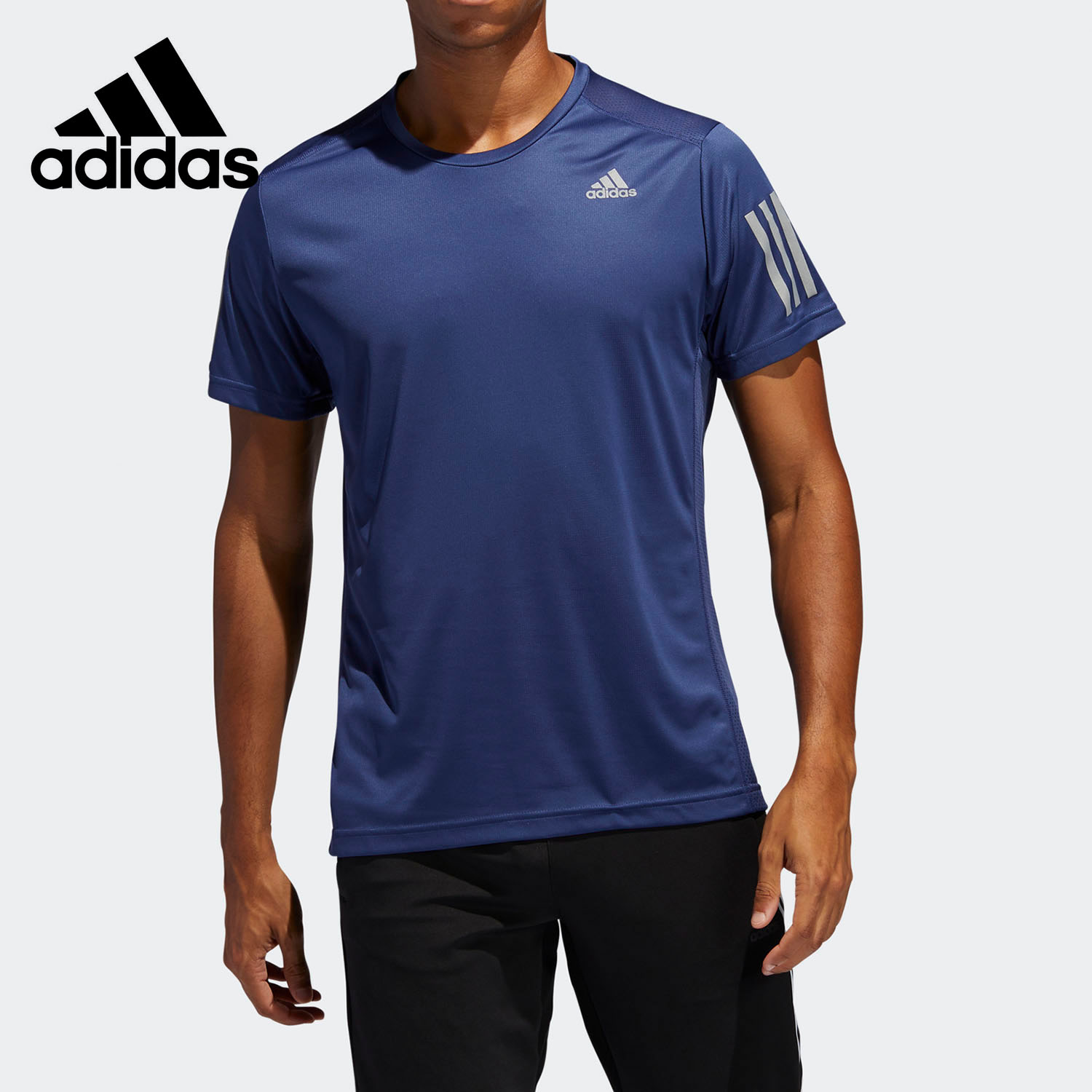 Adidas/阿迪达斯官方正品男子舒适圆领短袖休闲运动T恤 FL6945
