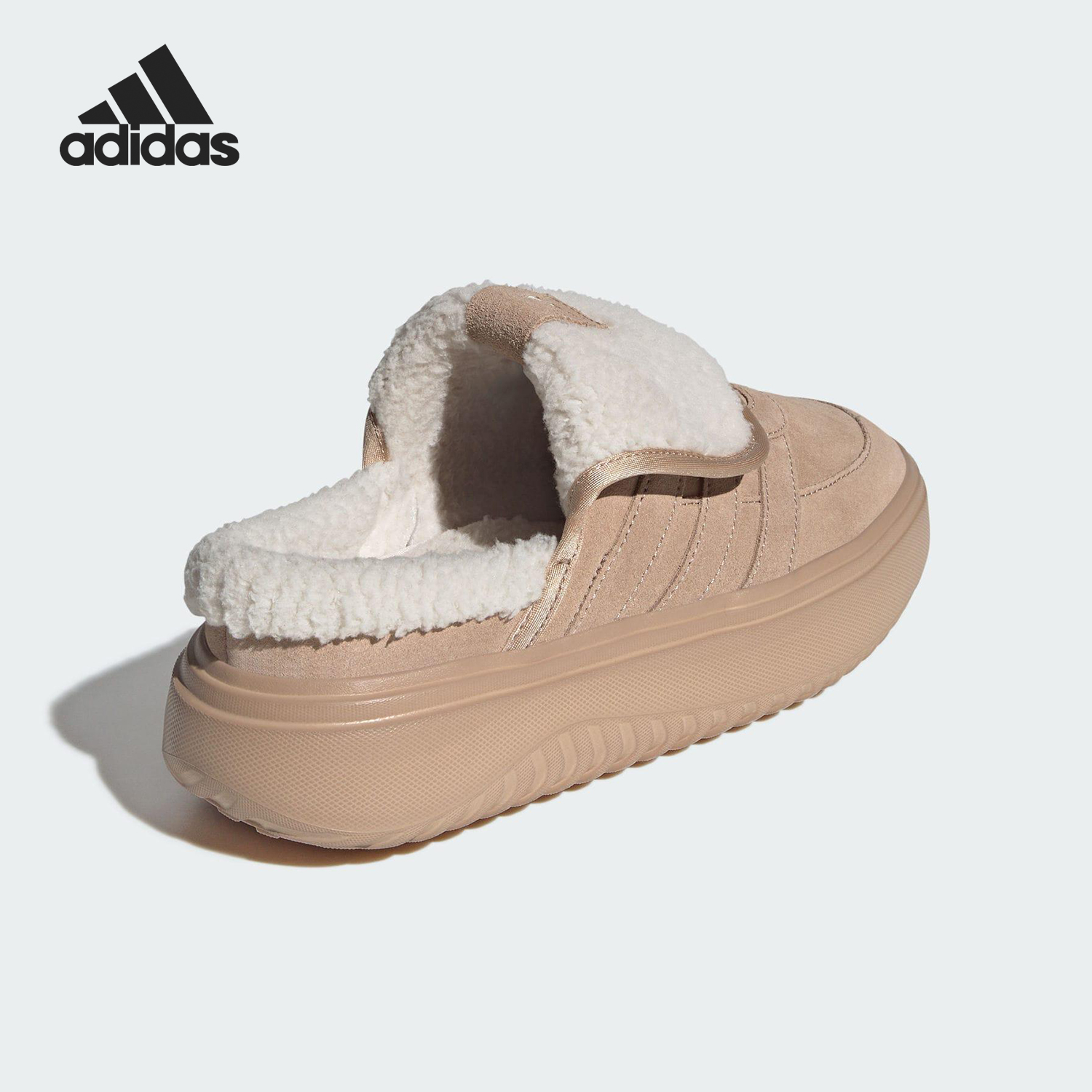 Adidas/阿迪达斯官方正品GRAND COURT女士耐磨轻盈休闲棉鞋JS4998