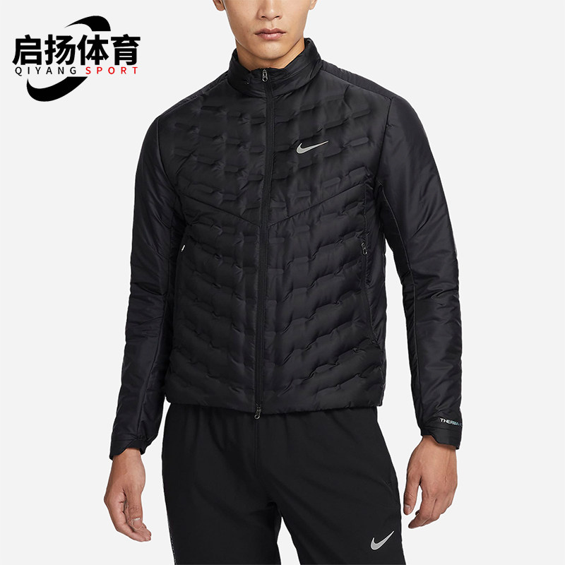 Nike/耐克正品新款运动男士拒水轻薄拼接保暖羽绒服FB7557-010