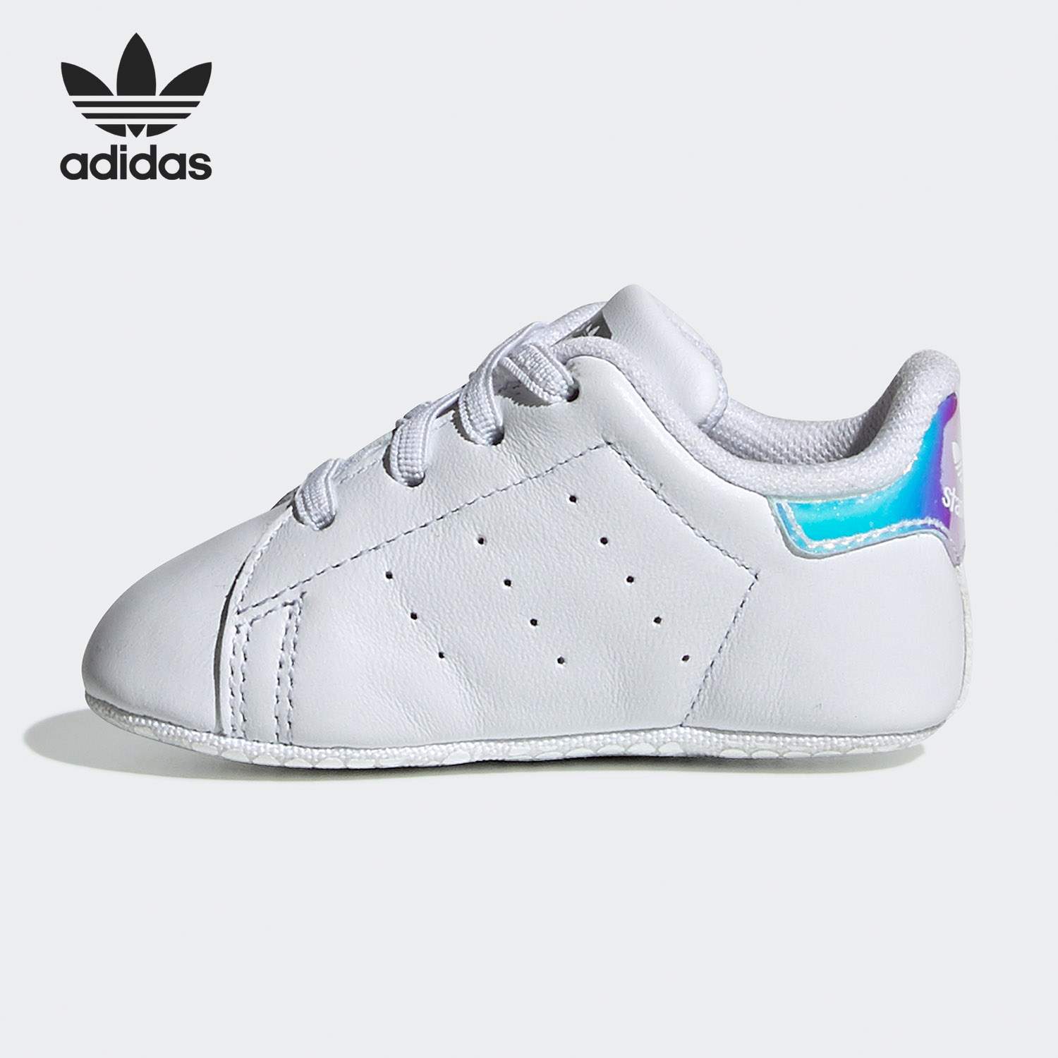 阿迪达斯三叶草儿童低帮系带板鞋