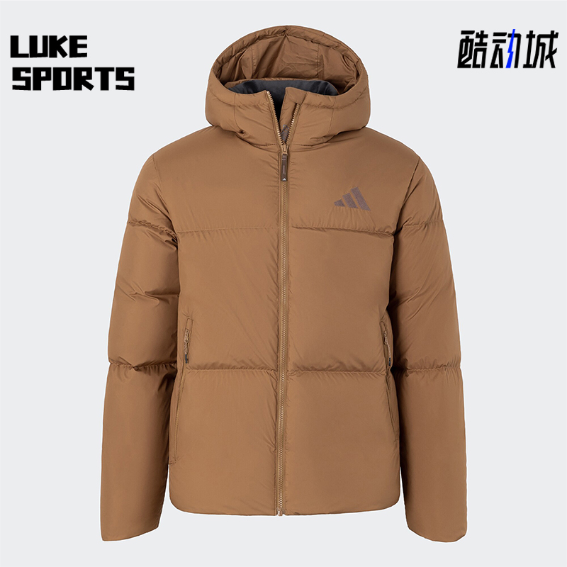阿迪达斯男士复古轻薄保暖羽绒服