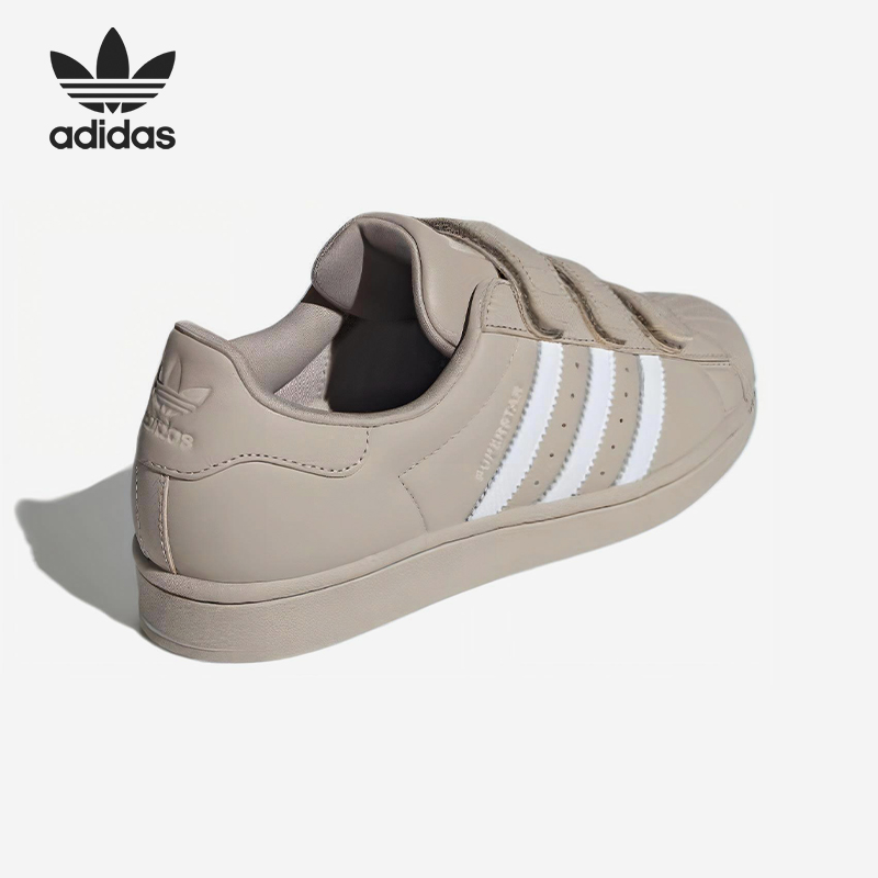 Adidas/阿迪达斯正品三叶草女士耐磨复古魔术贴板鞋IE2968