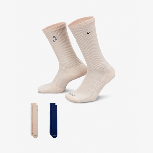 Nike/耐克正品秋冬男女同款透气中高筒运动袜两双装FB5709-903