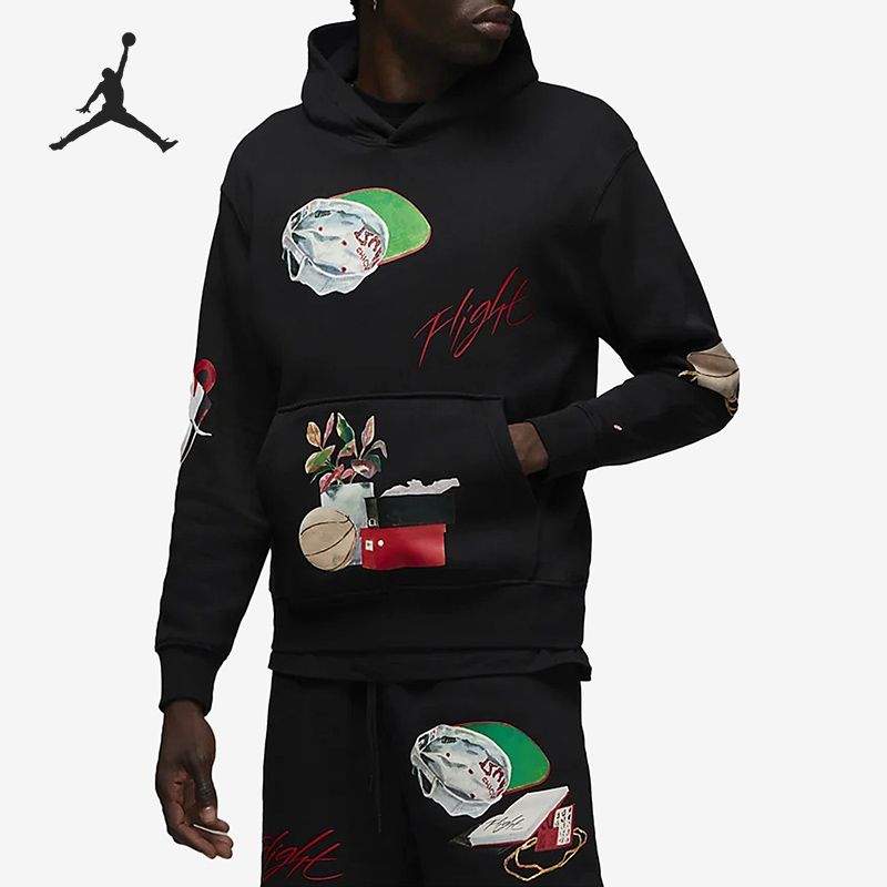 Nike/耐克正品Air Jordan男子休闲加绒连帽卫衣DQ8044-010