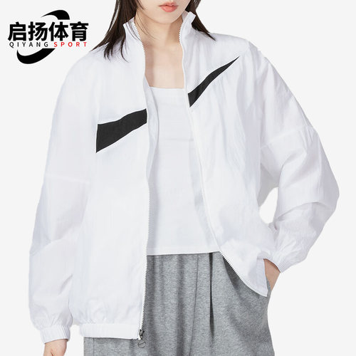 耐克女子宽松休闲立领夹克外套