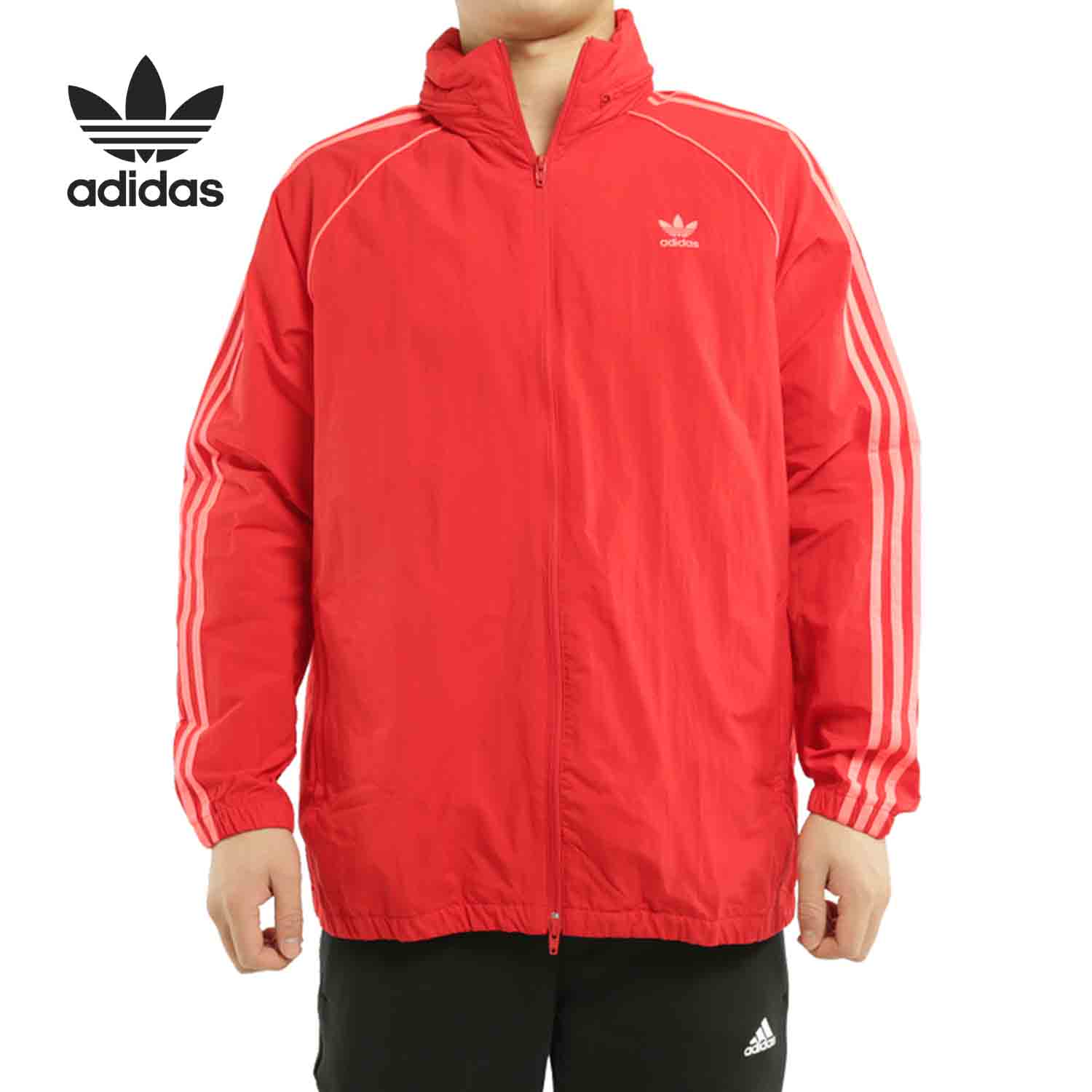 Adidas/阿迪达斯正品 三叶草男子经典立领夹克风衣外套ED6083