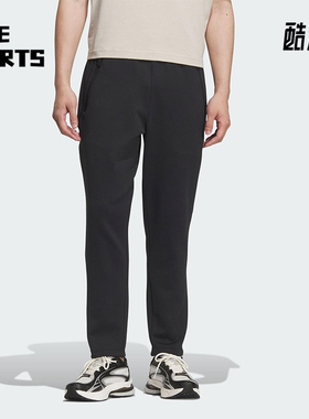 Adidas/阿迪达斯正品2025冬季款男士耐穿保暖运动针织长裤KF0645