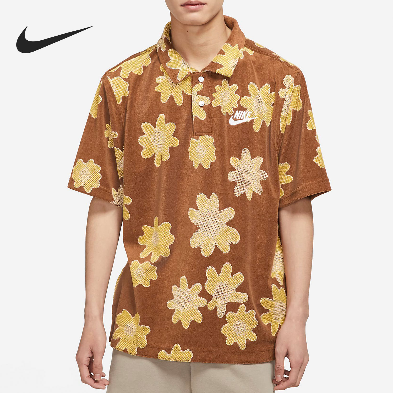 Nike/耐克正品当季新款男子运动翻领印花POLO衫T恤DM5033-204