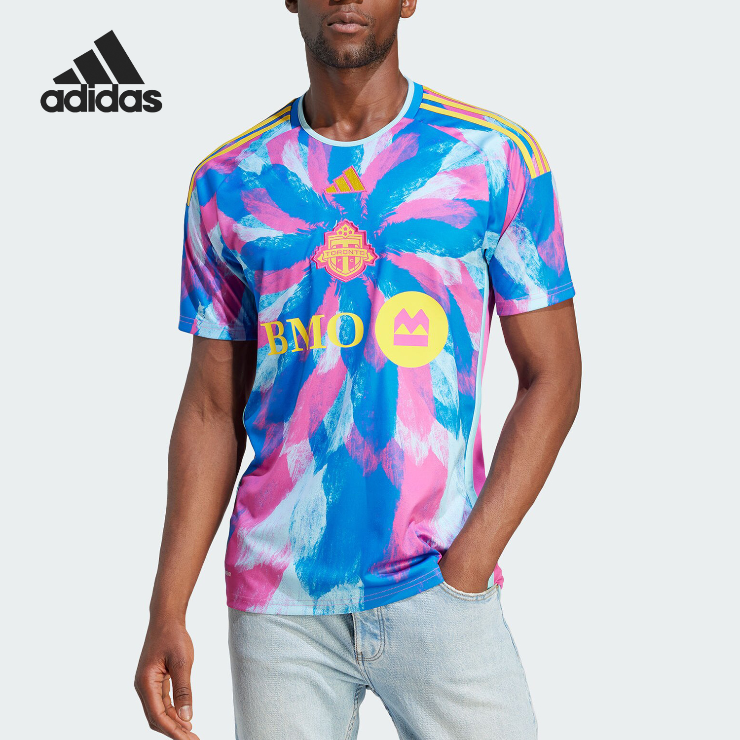 Adidas/阿迪达斯正品多伦多队球迷版男士足球运动球衣HT1226