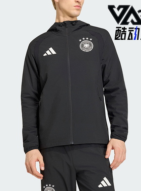 Adidas/阿迪达斯正品TIRO新款男黑色足球跑步经典夹克外套JZ9326