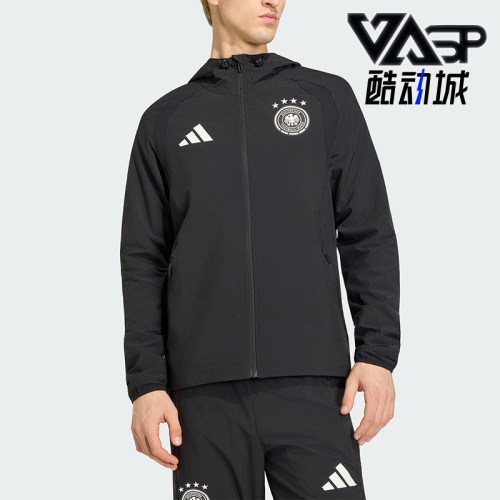 Adidas/阿迪达斯正品TIRO新款男黑色足球跑步经典夹克外套JZ9326