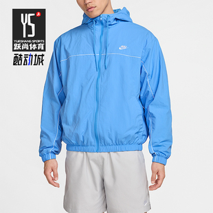 拉链宽松运动刺绣透气连帽外套HJ2013 2025男士 412 耐克正品 Nike