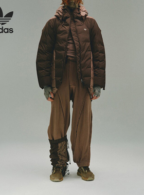 Adidas/阿迪达斯三叶草情侣联名轨界裹茧式羽绒服IX4344